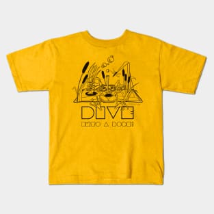 Dive Into A Book Kids T-Shirt